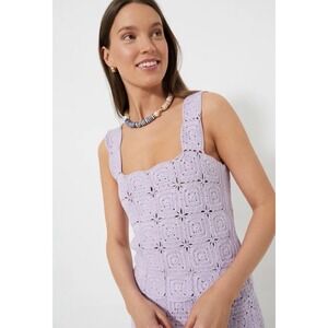 $128 Tuckernuck Hyacinth House Crochet Cory Tank in lavender Large